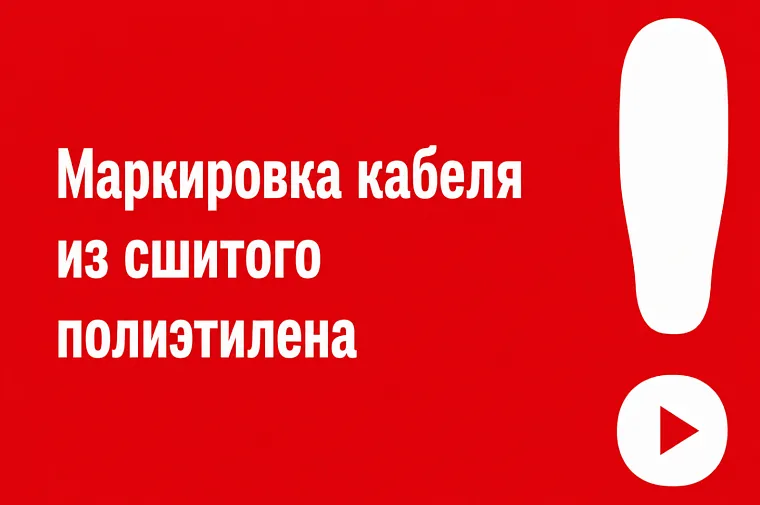 Маркировка кабеля из сшитого полиэтилена