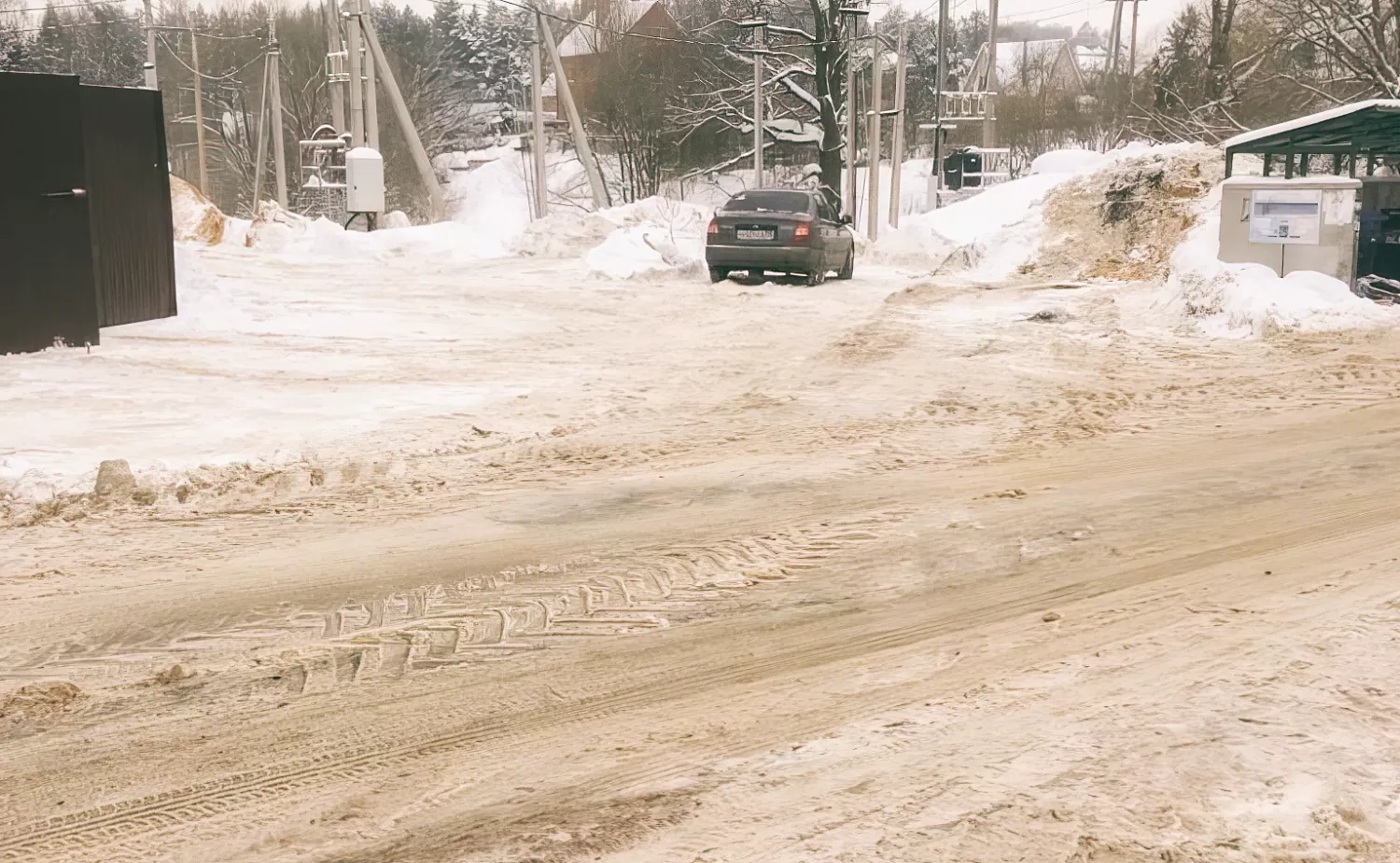 Последствия снегопада в Москве